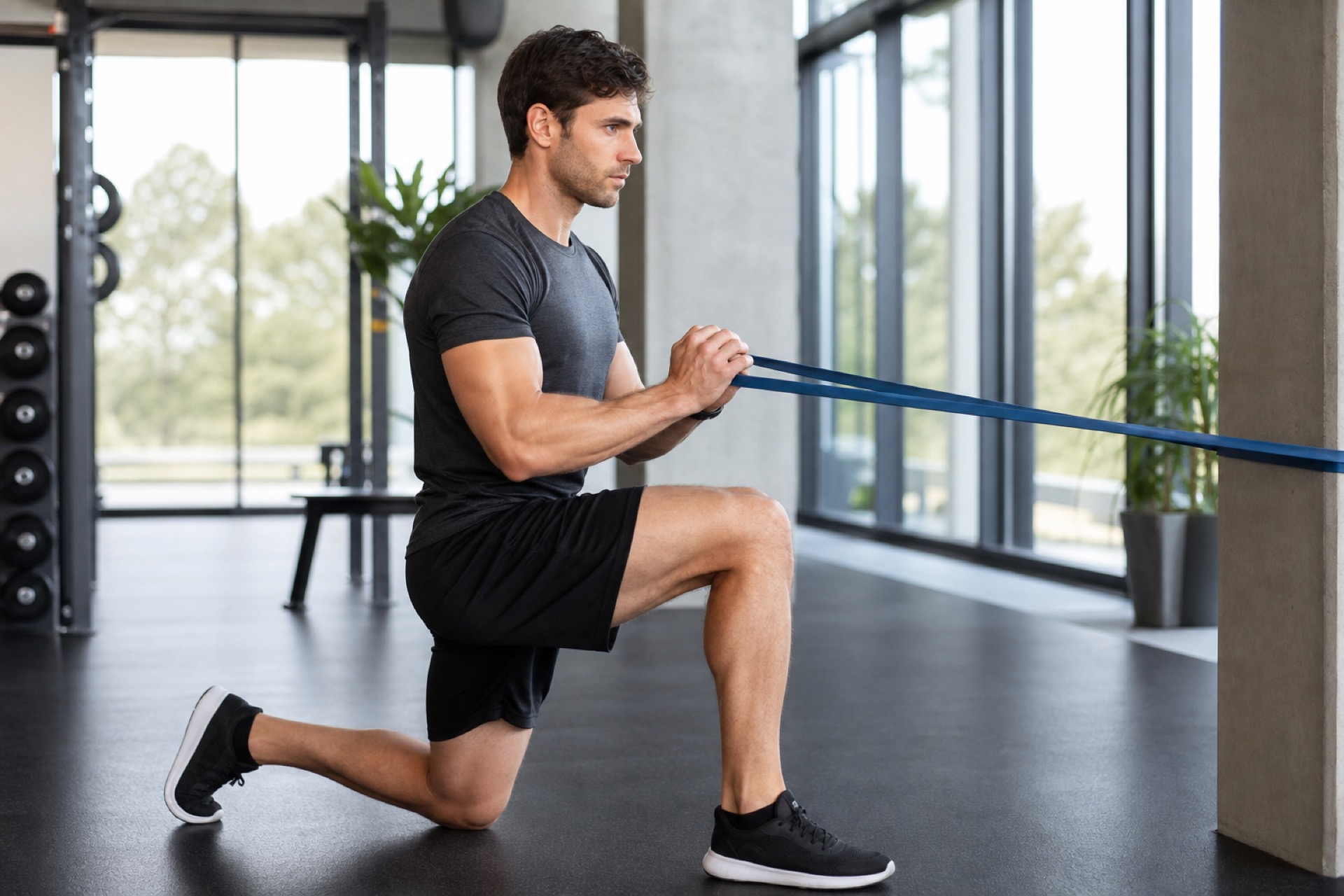 Athlete recovering from soft-tissue strain