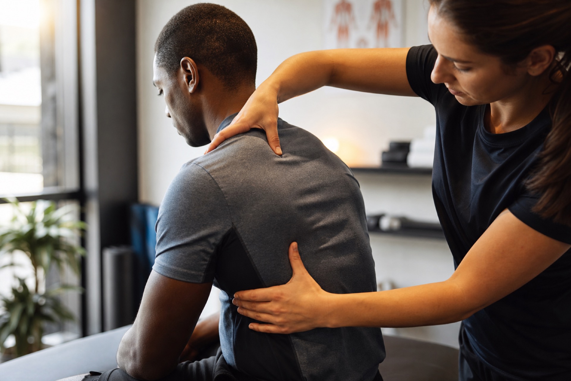Person receiving care for tissue recovery